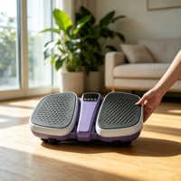 Mini plaque vibrante sans fil portable en ABS pour usage domestique, machine de fitness pour tonifier, remodeler, amincir et favoriser le bien-être