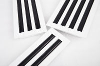 Couvercle d'aération moderne 6x6 AC Grille de registre de diffuseur décorative blanche à fente linéaire pour plafonds, murs et sols en plastique