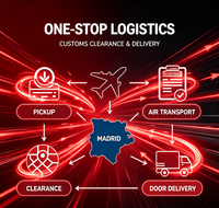 Service logistique Expédition express Origine Chine Marchandises spéciales (dangereuses) Porte à porte Espagne Taxes incluses / DDP Service en ligne 24h/24