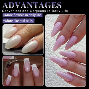 Uñas Postizas de Extensión de Diferentes Tamaños, Más Vendidas en Europa, Curvatura Profunda en C, Puntas de Uñas de Gel Acrílico Gruesas y Suaves - Product Image 6