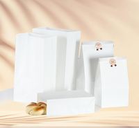 Sacs alimentaires en papier kraft personnalisés avec logo imprimé, écologiques, réutilisables, robustes et durables, avec poignées plates/torsadées, pour emballage de médicaments, petit format