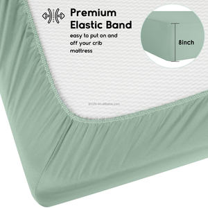 Green Giraffe Collection 100% Cotton Printed Sheet <strong>Super</strong> Fiber Knitted Craft Cartoon <strong>Crib</strong>/Children's Mattress Cover Boys Girls - Product Image 2