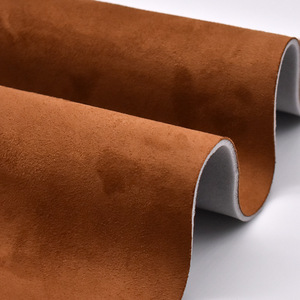 Tissu en faux daim à dos en mousse suédé brossé anti-poussière pour garnitures de voiture sièges de voiture plafond chaussures en flanelle avec mousse - Product Image 1