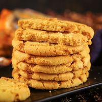 Biscuits artisanaux sans gluten, bio, sains, personnalisés OEM, shortbread au beurre, pêche croustillante