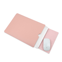 Ensemble de bureau et de rangement numérique en cuir rose personnalisé, tapis de bureau enroulable, organiseur de câbles