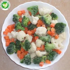IQF Mix Vegetable With Broccoli Beans Cauliflower Carrots Frozen 5 Way Mixed Different Kinds Winter Blend Chopped Veggie Asian