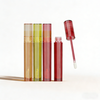 Nouveaux tubes transparents personnalisés en PETG de 6 ml pour rouge à lèvres et gloss, contenants vides pour emballages cosmétiques