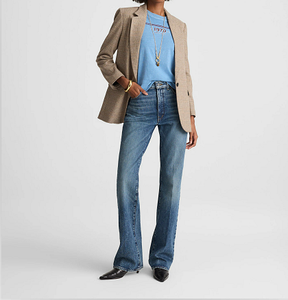 Blazer à carreaux oversize pour femme – Veste de costume décontractée élégante à un bouton, vêtement d'extérieur polyvalent pour le bureau au quotidien - Product Image 4