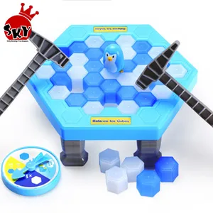 Nouveau jeu de simulation de pingouin sur glace, piège à glace, activation et amusant, fête en famille, Puzzle pour enfants, bouton de Table, blocs de glace