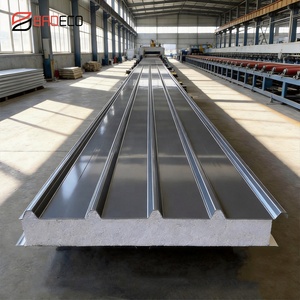 Facile à installer, résistant à <span class=keywords><strong>l</strong></span>'eau, <span class=keywords><strong>isolation</strong></span> thermique, faible coût, panneau sandwich en acier de 0,5 mm, surface en EPS, <span class=keywords><strong>toiture</strong></span> - Product Image 2