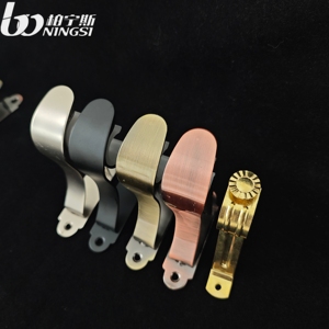Suporte de Ferro Reforçado Simples de 11,4 CM e Suporte Duplo de 20,1 CM para Conjuntos de Varões de Cortina, Trilhos e Acessórios - Product Image 4
