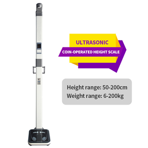 Báscula Digital Inteligente para Uso Humano, Operada con Monedas, de Plástico y Acero Inoxidable, 2 en 1, con RS232, para Medir IMC, Peso y Altura, para Hogar y Salón - Product Image 2