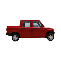 Mini camionnette électrique passager à direction droite 2WD 4X2 avec double cabine et 4 sièges pour adultes