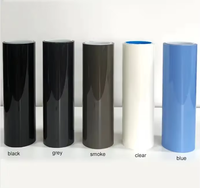 30CM * 15M Glanz Transparent Licht Schwarz Rauch TPU Film Tönung Scheinwerfer Rücklicht Wrap Cover Film Aufkleber Cover Film für Autos