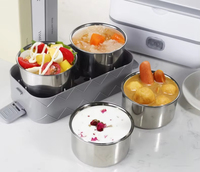 TX20000 Portable Hheating Lunch Box Double Couche En Acier Inoxydable Alimentaire Conteneur Cadeaux Plug in Lunch Box Cooker