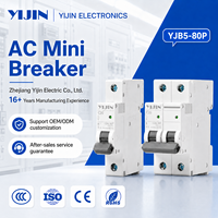 Disjoncteur miniature AC 1P 2P 3P 4P DC 6kA, AC 6A-125A MCB, directement de l'usine