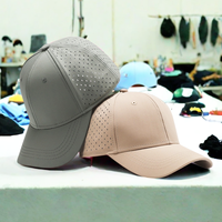 Gorras de Béisbol Personalizadas con Logotipo, Ajustables, de Secado Rápido, Impermeables, con Malla Cortada a Láser, Visera Curva y Cierre a Presión para Hombre