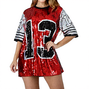 Camiseta Deportiva de Hip Hop, Transpirable, de Malla, con Lentejuelas, Manga Corta, Inspirada en la Hermandad Delta 13 - Product Image 2