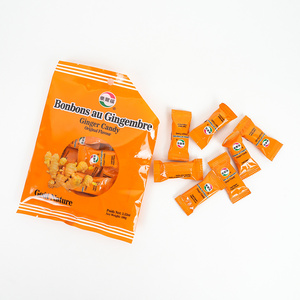 Bonbons au gingembre Leerfu, bonbons au gingembre Gout Nature, 100 g par sachet, saveur originale - Product Image 1