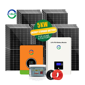 ESUN khu dân cư lai 5KW 10KW 15KW năng lượng mặt trời hệ thống năng lượng 220V 5KW 5KVA off-lưới điện hệ thống lưu trữ năng lượng mặt trời Panels Kit Set - Product Image 1