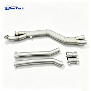 Tubo Intermedio de Acero Inoxidable 304 de Alta Calidad para BMW G80 G82 G87 M3 M4 M2 S58 3.0L Twin Turbo, Mejora del Escape de Competición con Protector Térmico - Product Image 2