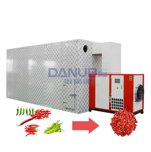 Équipement de séchage de piment à haute capacité Déshydrateur de légumes à air chaud Séchoir intelligent Machine à pompe à chaleur pour légumes - Product Image 1