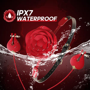 Bola de mordaza de <span class=keywords><strong>boca</strong></span> abierta 2 en 1 con abrazaderas para pezones BDSM Bondage <span class=keywords><strong>boca</strong></span> rellena con abrazadera para pezón vibrador <span class=keywords><strong>juego</strong></span> para adultos juguetes sexuales eróticos - Product Image 6