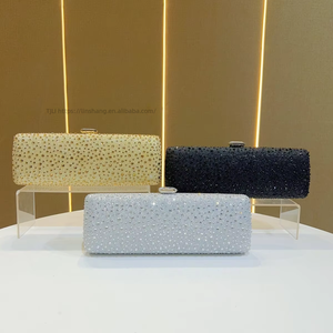 Nouveau style Sac de soirée en polyester style rétro européen-américain haut de gamme, entièrement orné de diamants français brillants, Tanjing - Product Image 4