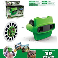 Nouveau projecteur DV éducatif transfrontalier en plastique avec plateforme rotative pour l'affichage d'images 3D d'animaux, jouet scientifique pour enfants de 4 à 6 ans