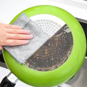 Steel ball rags for double-sided kitchen cleaning Steel dish cloths for pot washing dishes towels