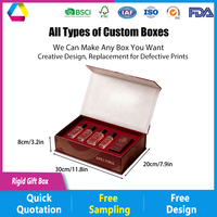 Boîte cadeau de luxe écologique en carton rigide de 2 mm avec fermeture magnétique et poignée pour foulards en soie, cosmétiques, soins de la peau, bougies et artisanat