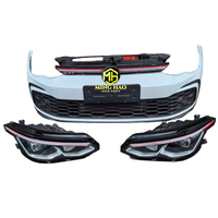 Piezas exteriores para automóviles compatibles con Volkswagen Golf 7.5: panel de guardabarros, capó, parachoques delantero y trasero, piezas originales de fábrica desmontadas.