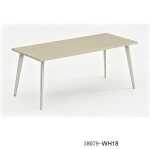 Modern Wood Dining Table 38079-WH18 Minimalist Design Stable Home Furniture - Product Image 1