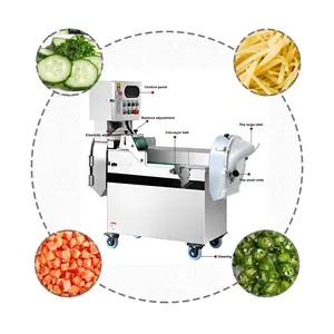 Vegetable Shredder Of 8 Blade Slicer Knife Industrial Vegetable Cutting Machine