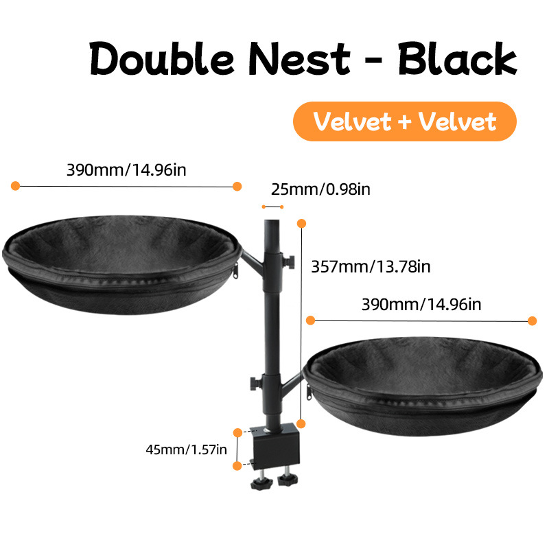 black [double-sided imitation rabbit fur velvet]