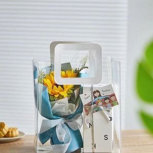 Sac d'emballage transparent en plastique, sac à main en PVC, sac cadeau, sac souvenir, sac pour bonbons de mariage, style tendance, vente en gros - Product Image 2