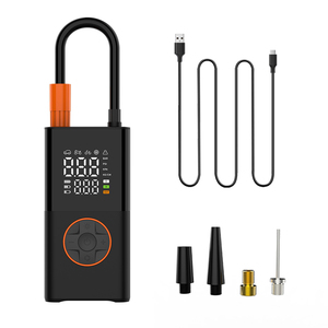 Kép hiển thị kỹ thuật số 17mm Điện máy bơm không khí không dây lốp Inflator 1800mAh * 2 ABS Chất liệu 150PSI xách tay lốp Inflator Bộ nhớ - Product Image 1