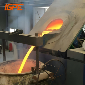Horno de inducción de acero de alta eficiencia de 100kg-2 toneladas, máquina de fundición de línea de reciclaje de fusión de chatarra de acero - Product Image 1