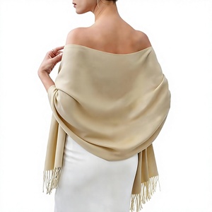 Classic Women Long <b>Shawl</b> <b>Wrap</b> With Tassel Fringe Soft Shoulder Scarf For Evening And Special Occasions - Product Image 3