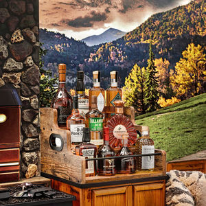 Étagère de présentation en bois pour comptoir à 3 niveaux, pour vin, café, sirop, support de rangement multifonctionnel pour whisky et spiritueux - Product Image 3