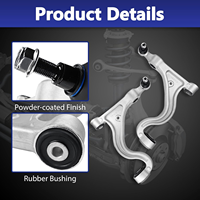 Kit de suspension Frenzybro avec bras de commande supérieur et inférieur avant, rotule et biellette de direction pour Panamera (970) 2010-2013