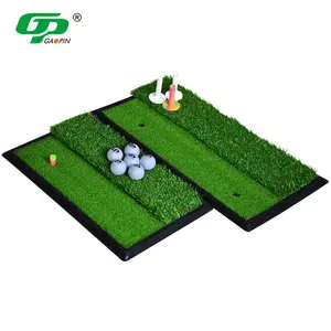 Tapete de golfe portátil duplo, venda quente, tapete para golfe de golfe, portátil, durável, para uso ao ar livre