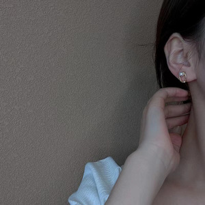 Boucles d'oreilles en argent S925 à faire soi-même avec perles, perles rondes de 8 à 11 mm, 21143, boucle d'oreille simple en argent, vide - Product Image 2