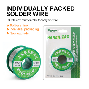 Fil à souder en étain sans plomb, écologique, en emballage blister, diamètre 0,8 mm, compatible avec la <span class=keywords><strong>soudure</strong></span> à basse température, OEM pris en charge - Product Image 2