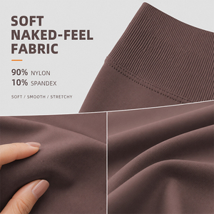 Pantalones de Yoga de Cintura Alta para Mujer, Sin Costuras, Sensación Suave, Elásticos, Control de Abdomen, Levanta Glúteos, Leggings para Pilates y Fitness - Product Image 2