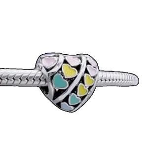 Pulsera y Collar de Perlas de Agua Dulce de Plata 925 de Lujo con Colgante de Corazón, Flor, Letra y Lazo de Circonita Rosa DIY para Mujer - Regalo - Product Image 5