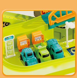 WYL Offre Spéciale enfants éducatifs dinosaure piste Base aventure jouets électrique fente voiture jouet Parking ensemble jouets avec 4 voitures coulissantes - Product Image 6