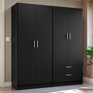 <span class=keywords><strong>Armario</strong></span> de Dormitorio con Estantes y Espacio para Colgar, Mueble Organizador de Ropa de Madera - Product Image 1