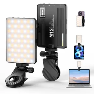 M15 RGB mini portable selfie fill light photography mobile phone live broadcast shooting SLR camera pocket lighting