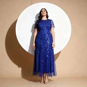 Elegant Sequins Embroidery Polyester Party Abaya <b>for</b> <b>Muslim</b> <b>Women</b> <b>Dress</b> Custom Wholesale - Product Image 4